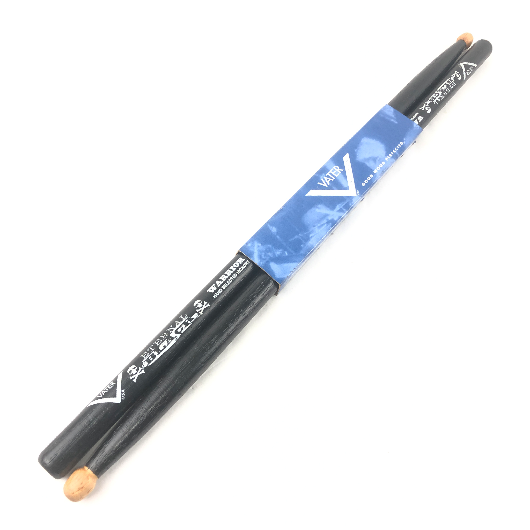 Vater VHPDW-W Eternal Black Warrior Woodtip Drumsticks